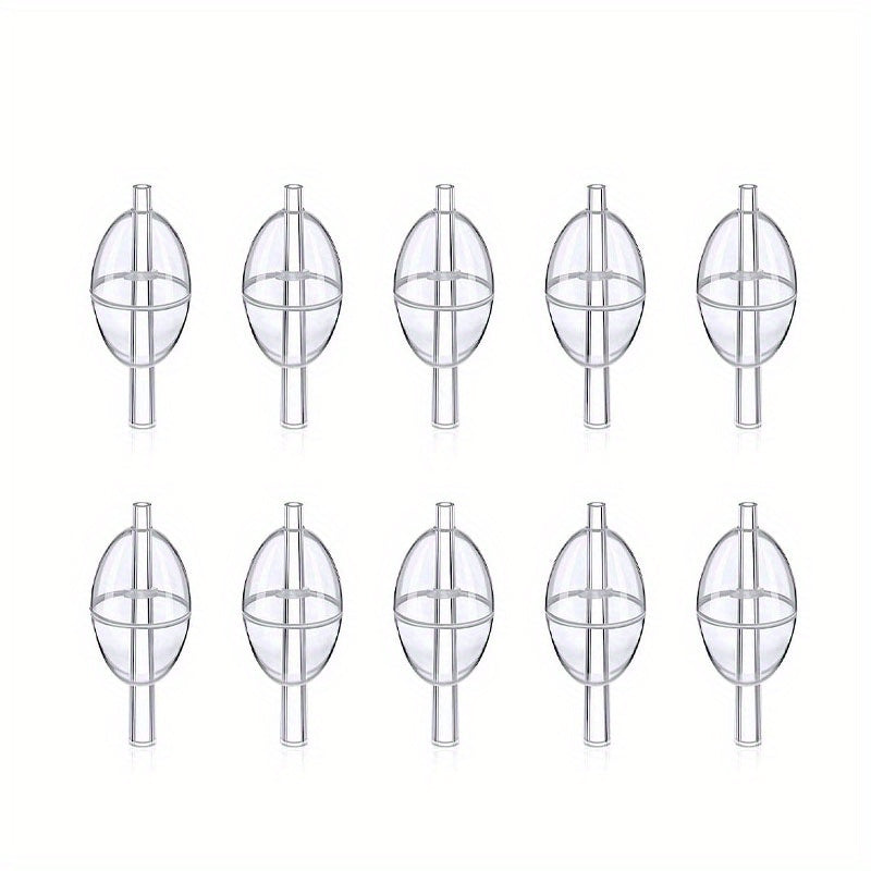 10pcs Fishing Slip Cast Spin Floats Fly Fishing Floats Clear Bobbers