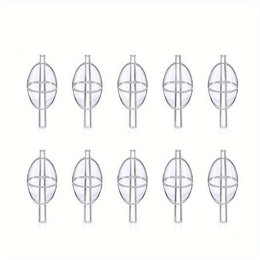 10pcs Fishing Slip Cast Spin Floats Fly Fishing Floats Clear Bobbers