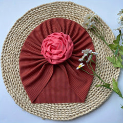 Baby Girls Flowers Cap Hat Soft Hair Wrap Head Accessories