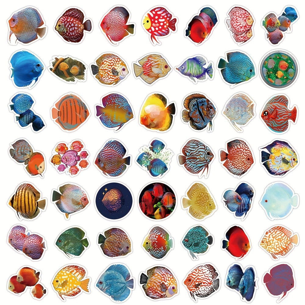 50 Under The Sea Animal Stickers for Crafts Sea Creatures, Fish, Turtles