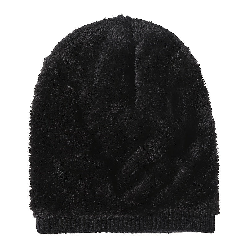 Men's Winter SPORT Plus Fleece Beanie Ear Protection Knitted Hat