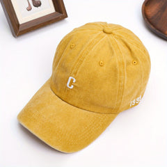 Embroidery Baseball Cap Distressed Couple Dad Hat Adjustable Unis