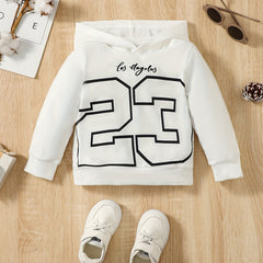 Boys Casual Pullover Hooded Long Sleeve Sweatshirt For Spring Fall Kids Clothing