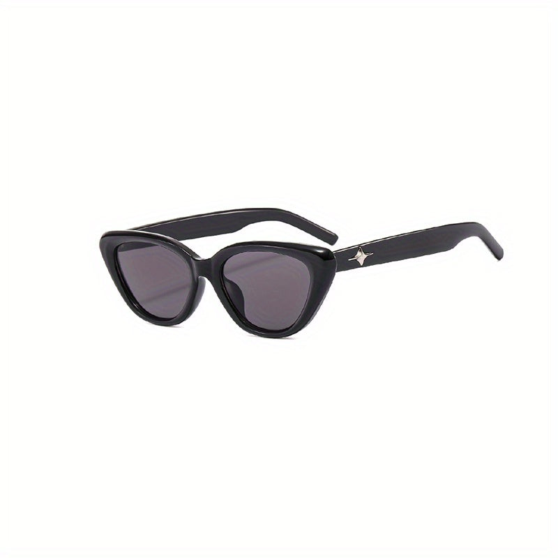 Vintage Triangle Cat Eye Sunglasses UV400 Eyewear For Men