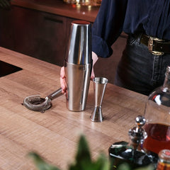 4pcs Stainless Steel Cocktail Shaker Ounce Cup