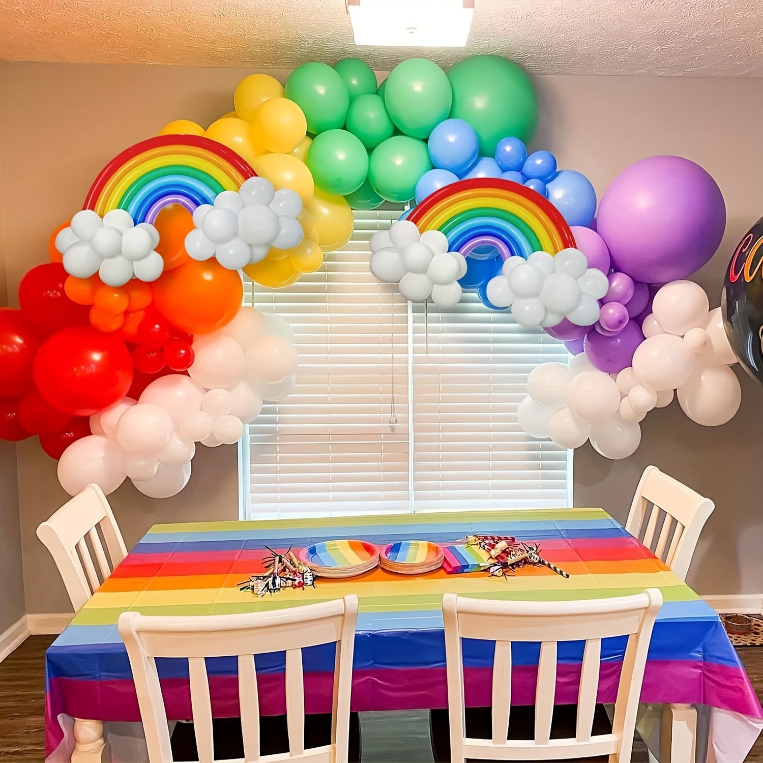 24pcs Balloon Garland Arch Kit Rainbow Balloons Wedding Decor Birthday Decor