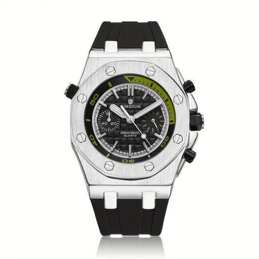 Men's Sports Quartz Watch Alloy Round Wrist Accessory