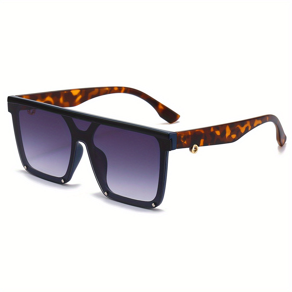 Y2K Multicolor Oversized Sunglasses Men's Rectangular Glasses