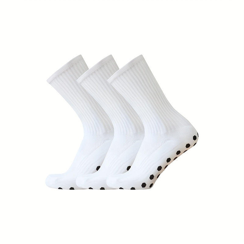 Non slip Hexagonal Silicone Football Socks for Men and Women