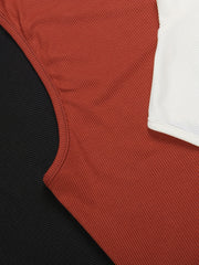 3-Pack Plus Size Mock Neck Ribbed Tank Top Set