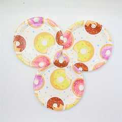 Donut Birthday Party Decorations Banner Plates Supplies For 10 Guests