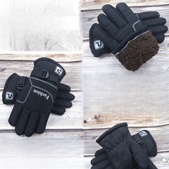 Men's Winter Thick Warm Non-slip Gloves Plus Velvet Large Size