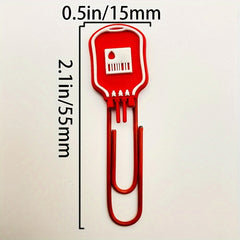 10pcs Medical Element Paper Clip Bookmark DIY Stationery