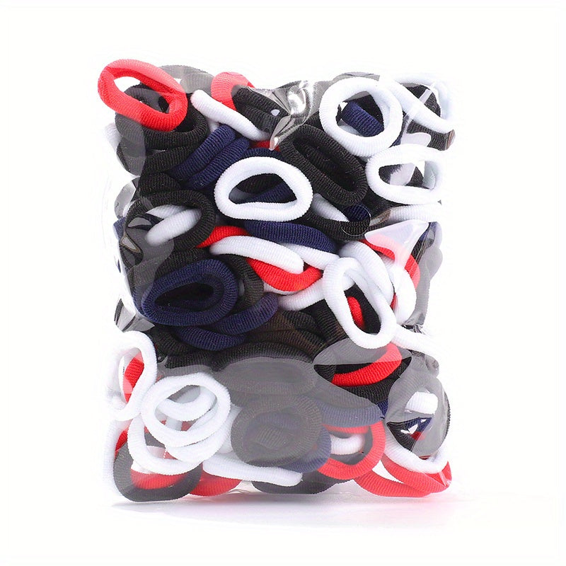 50 Piece Colorful Hair Ties Set - Cute Gift for Baby Girls