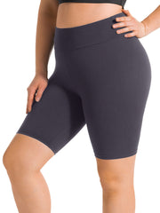 Sports Shorts Women's Plus High Rise Skinny Fitness Shorts