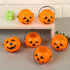 Halloween Pumpkin Lantern Candy Bucket Mini Ghost Candy Bucket