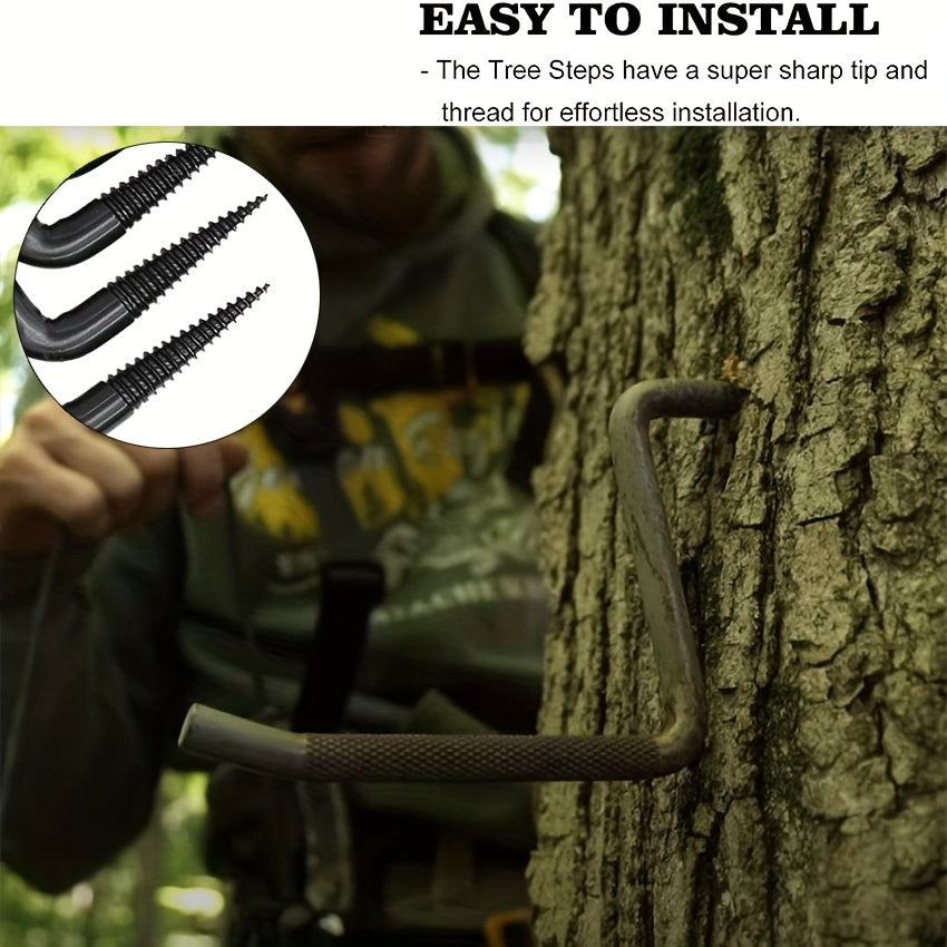 Outdoor Tree Steps Holds Up To 319 78KG Non Slip All Steel Material