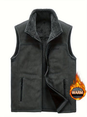 Men's Plush Lined Casual Tops for Winter Activities