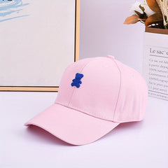 Bear Leather Label Baseball Cap Sun Hat For Men Women Youth