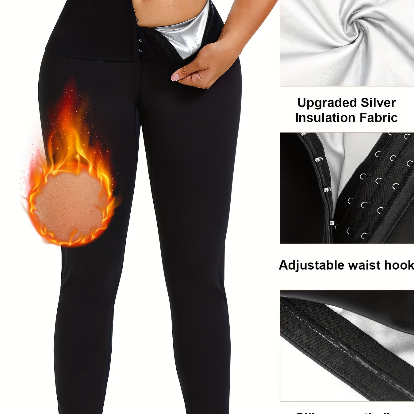 High Waist Yoga Workout Running Sweat Sauna Pants Women's Activewear
