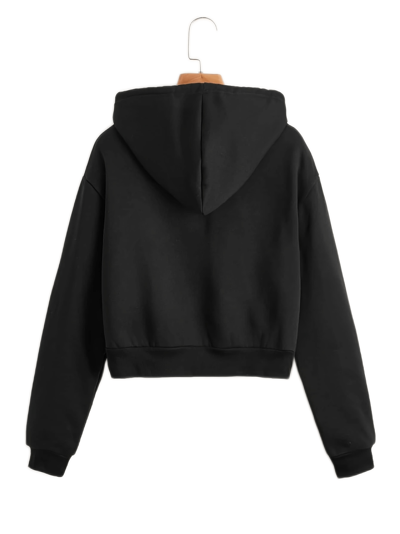 Solid Drawstring Hoodies Casual Long Sleeve Sweatshirt