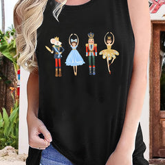 Cartoon Character Tank Top Sleeveless Summer Top
