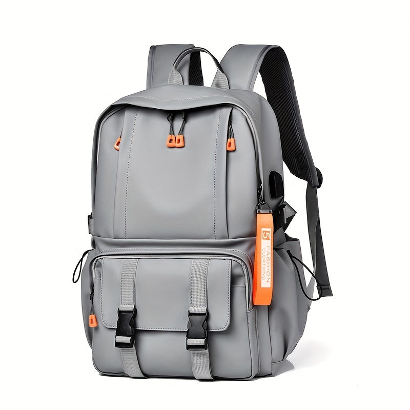 Men's Nylon Travel Backpack With USB Charging Port