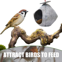 Hanging Felted Bird Feeder Outdoor Balcony Bird Feeder Wind Proof