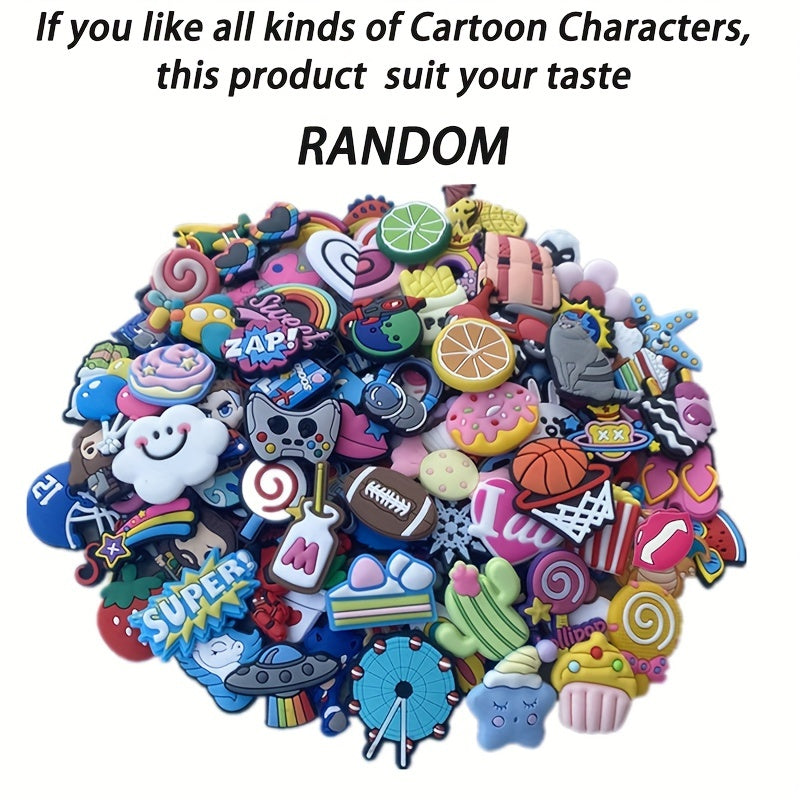 Random Cartoon Anime Shoe Charms For Crocs - Party Favors Shoe Decorations