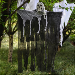 Halloween Hanging Ghost Skull Gauze Horror Props