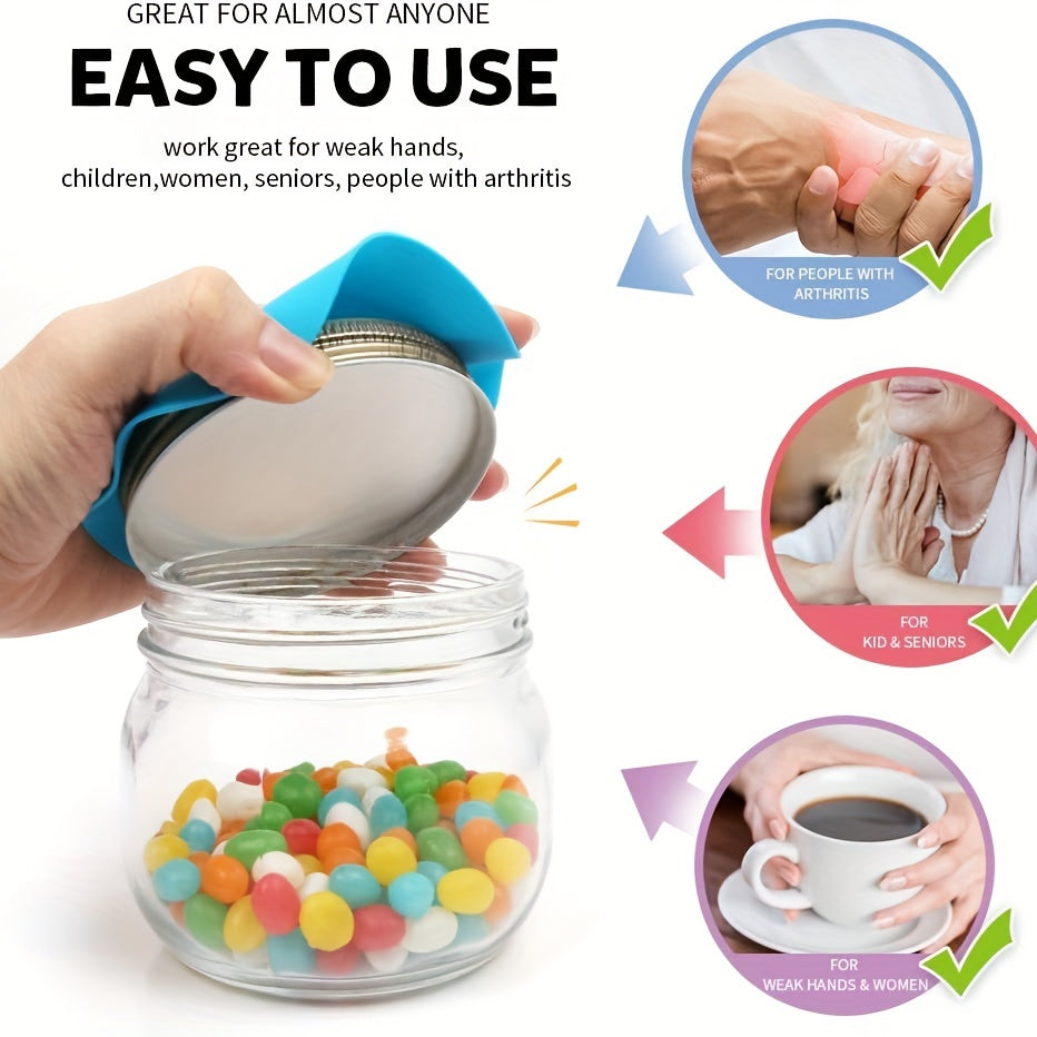 Anti Slip Silicone Can Opener Pad Multicoloured Rubber Jar Opener Gripper Pad