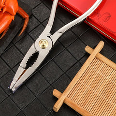 Stainless Steel Crab & Lobster Sheller Double Spoon Fork Seafood Cracking Tool