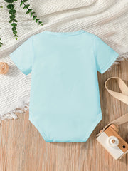 Embroidery Romper Short Sleeve Jumpsuit for 9 Months Baby