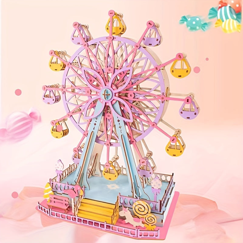 3D Wood Puzzle Aerospace Dream Ferris Wheel Model