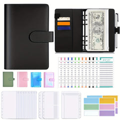 Budget Binder w/ Zipper Envelopes & Expense Sheets Money Organizer
