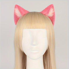 Cat Ear Hair Hoop Plush Headwear for Live Photo Props