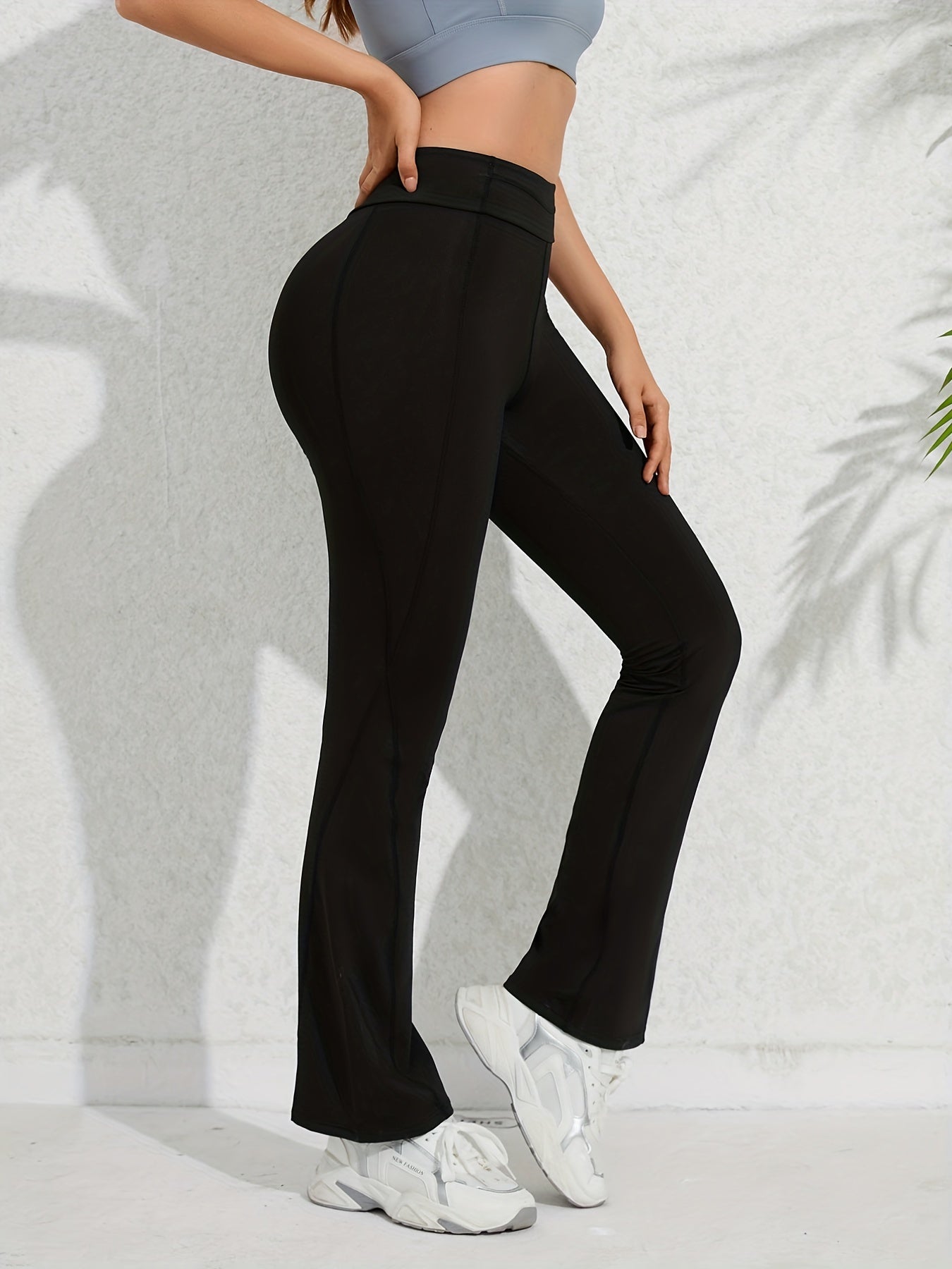 Bootcut Yoga Trousers Fitness Running Pants