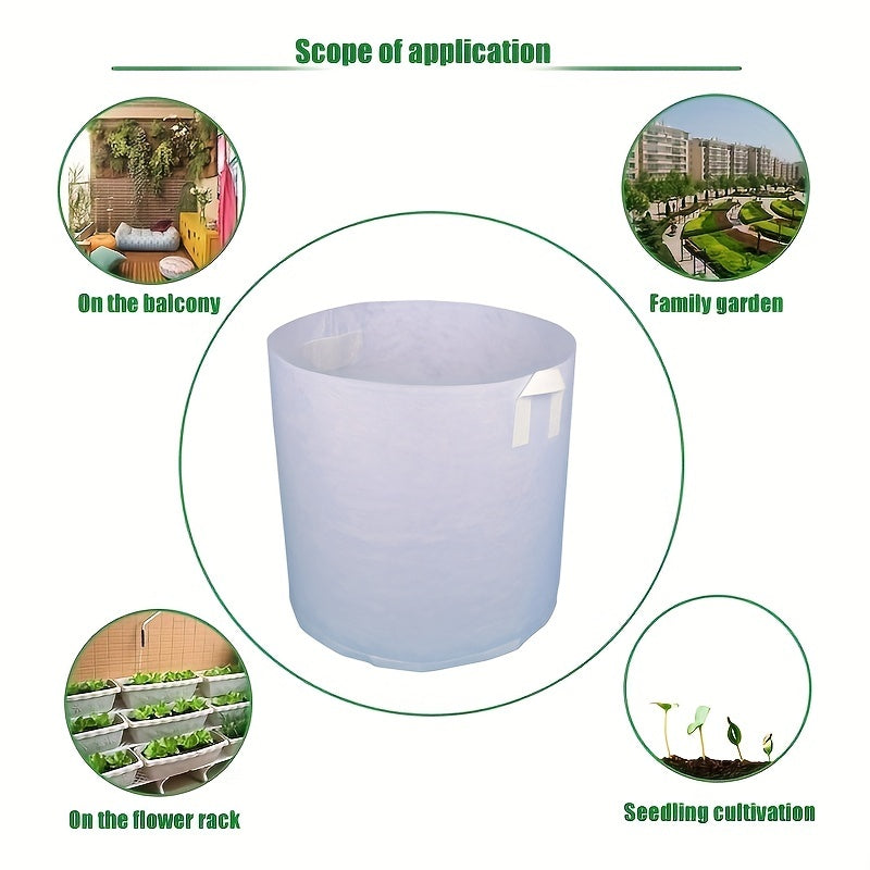 Thickened Non-woven Fabric Grow Bags with Handles for Vegetable Sapling Growing