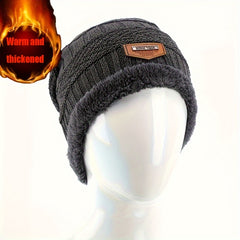 Winter Knitted Hat with Ear Protection for Outdoor Activities