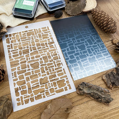 Irregular Box Background Stencils DIY Art Stencils For Painting