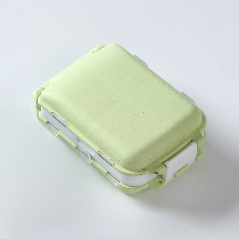 Leakproof Medicine Box, 8 Grids, Outdoor Camping Hiking Fishing
