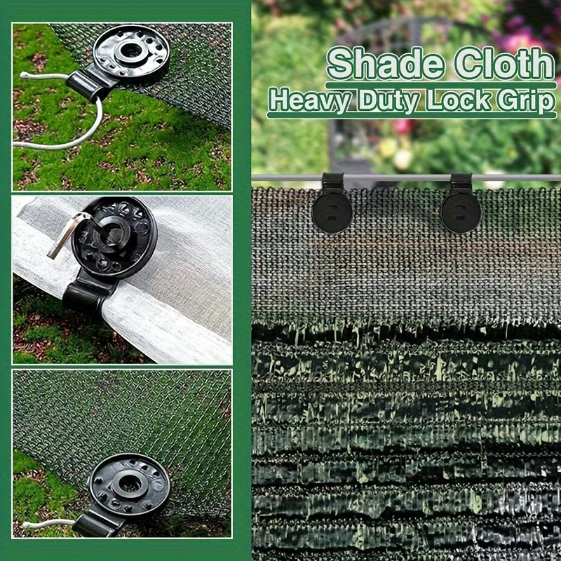20pcs Heavy Duty Cloth Clamps for Nets, Reusable Plastic Clip