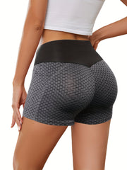 Honeycomb Yoga Shorts With Pocket Women's Activewear