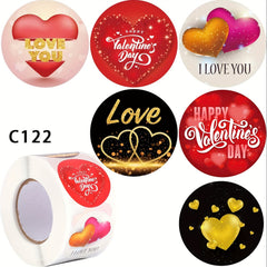 500pcs 2.54cm Love Stickers Crafts Stickers Classroom Decoration Stickers