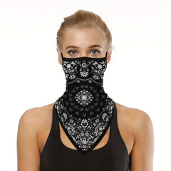 Summer Scarf Mask Bandana Ear Loops Ice Neck Gaiter Balaclava Dust UV