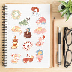 50pcs Snake Waterproof Stickers for Water Bottle Laptop