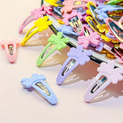 20pcs Flower Bow Hair Clip Rainbow Hairpin Hair Accessories