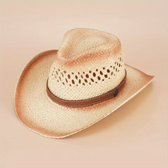 Denim Straw Hat Western Outdoor Sun Protection H