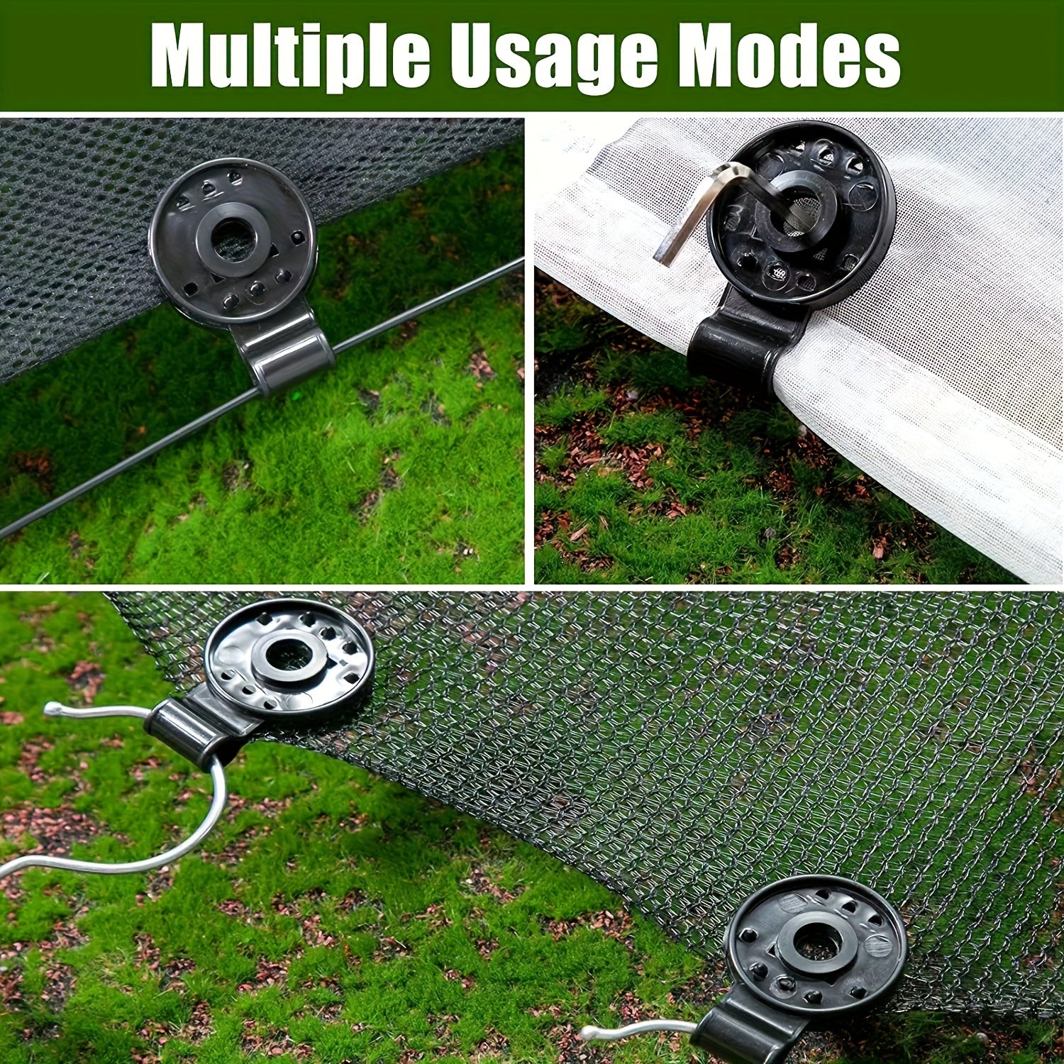 10pcs Net Fixed Clips Sunshade Gardening Net Clips Camping Tent Awning Clamp