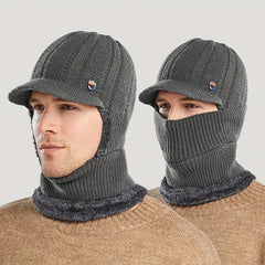 Winter Warm Hat Knitted Beanie with Ear Protection
